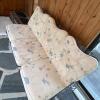Lyon-Shaw Wrought Iron Patio Sofa and Glass Top Coffee Table - 9