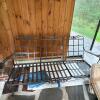 Lyon-Shaw Wrought Iron Patio Sofa and Glass Top Coffee Table - 12