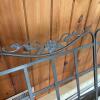 Lyon-Shaw Wrought Iron Patio Sofa and Glass Top Coffee Table - 13