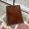 Small Wood Accent Table With Serving Tray - 6