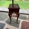 Small Wood Accent Table With Serving Tray - 8
