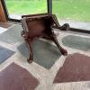 Small Wood Accent Table With Serving Tray - 9
