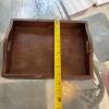 Small Wood Accent Table With Serving Tray - 11