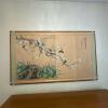 58.75" x 34.75" Three-Panel Asian-Style Bird and Blossom Folding Wall Art