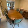 Drexel Walnut Dining Table and Six Chairs