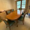 Drexel Walnut Dining Table and Six Chairs - 2