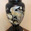 Mother of Pearl Inlaid Floor Vase with Stand - 3