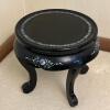 Mother of Pearl Inlaid Floor Vase with Stand - 7
