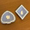 Four Wedgwood Blue Jasperware Trinket Boxes and Dishes - 2