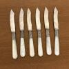 Set of Six Pearl-Handled Fruit Knives