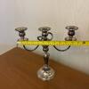 Pair of Silver on Copper Three Arm Candelabras - 7