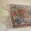 Chinese Style Floral Accent Rug with Fringe, 28" x 18" - 2