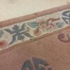 Chinese Style Floral Accent Rug with Fringe, 28" x 18" - 3