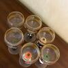 Set of Six Figural Stemmed Glasses with Floral Decoration - 2