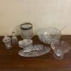 Assorted Pressed and Cut Glass Lot