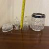 Assorted Pressed and Cut Glass Lot - 15