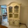French Provincial-Style Display Cabinet With Glass Doors