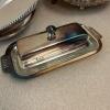Assorted Silver Plate and Stainless Serving Trays and Utensils - 18