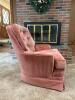 Pink Upholstered Swivel Armchair in Mid-Century Modern Style - 8