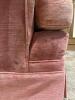 Pink Upholstered Swivel Armchair in Mid-Century Modern Style - 9
