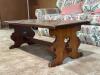Rustic Heart-Cutout Wooden Coffee Table Folk-Style