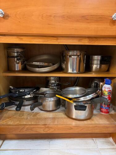 Stainless Steel Pots and Pans Assortment