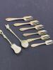 Sheffield England EPNS Pastry Forks and Ornate Silverplate Spoons - 2