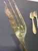 Sheffield England EPNS Pastry Forks and Ornate Silverplate Spoons - 4