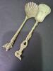 Sheffield England EPNS Pastry Forks and Ornate Silverplate Spoons - 7