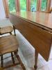 Drop Leaf Dining Table with Four Chairs - 8