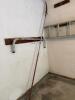 White Metal Aluminum Extension Ladder and Tree Pruning Pole Saw and Ladder Support - 2