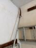White Metal Aluminum Extension Ladder and Tree Pruning Pole Saw and Ladder Support - 4