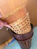 Assorted Woven and Plastic Wastebaskets - 2