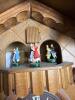 Carved Wood German Cuckoo Clock with Animated Dancers - 7