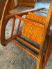 Ladder Back Rocking Chair With Rush Seat in Country Style - 3