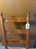 Ladder Back Rocking Chair With Rush Seat in Country Style - 6