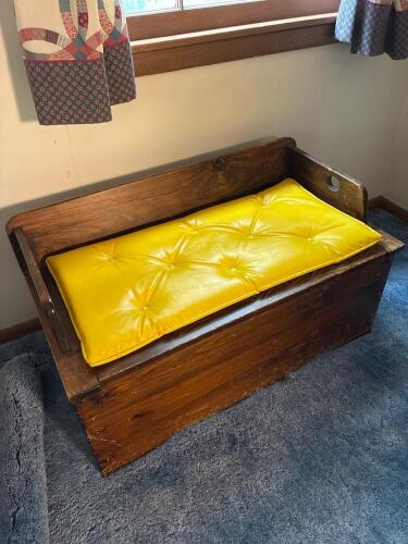 Wooden Bench with Storage