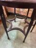 Round Mahogany Side Table - 3