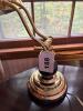 Brass and Black Marble Banker's Desk Lamp Art Deco-Style - 6