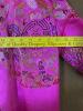 Pink Brocade Asian-Style Robe with Frog Closures - 5