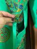 Embroidered Asian-Style Robe with Frog Closures - 6