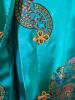 Embroidered Asian-Style Robe with Frog Closures - 7