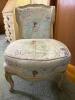 French Provincial-Style Upholstered Chair with Ballerina Print - 2