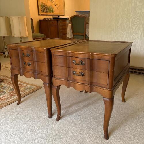 Pair of Vintage French Provincial-Style Nightstands