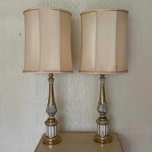 Pair of Ornate Neoclassical-Style Table Lamps