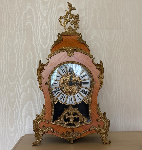 Ornate Franz Hermle Artime Boulle Table Clock