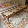 French Provincial Style Marble and Wood Coffee Table - 3