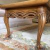 French Provincial Style Marble and Wood Coffee Table - 4