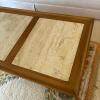 French Provincial Style Marble and Wood Coffee Table - 7