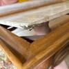 French Provincial Style Marble and Wood Coffee Table - 8